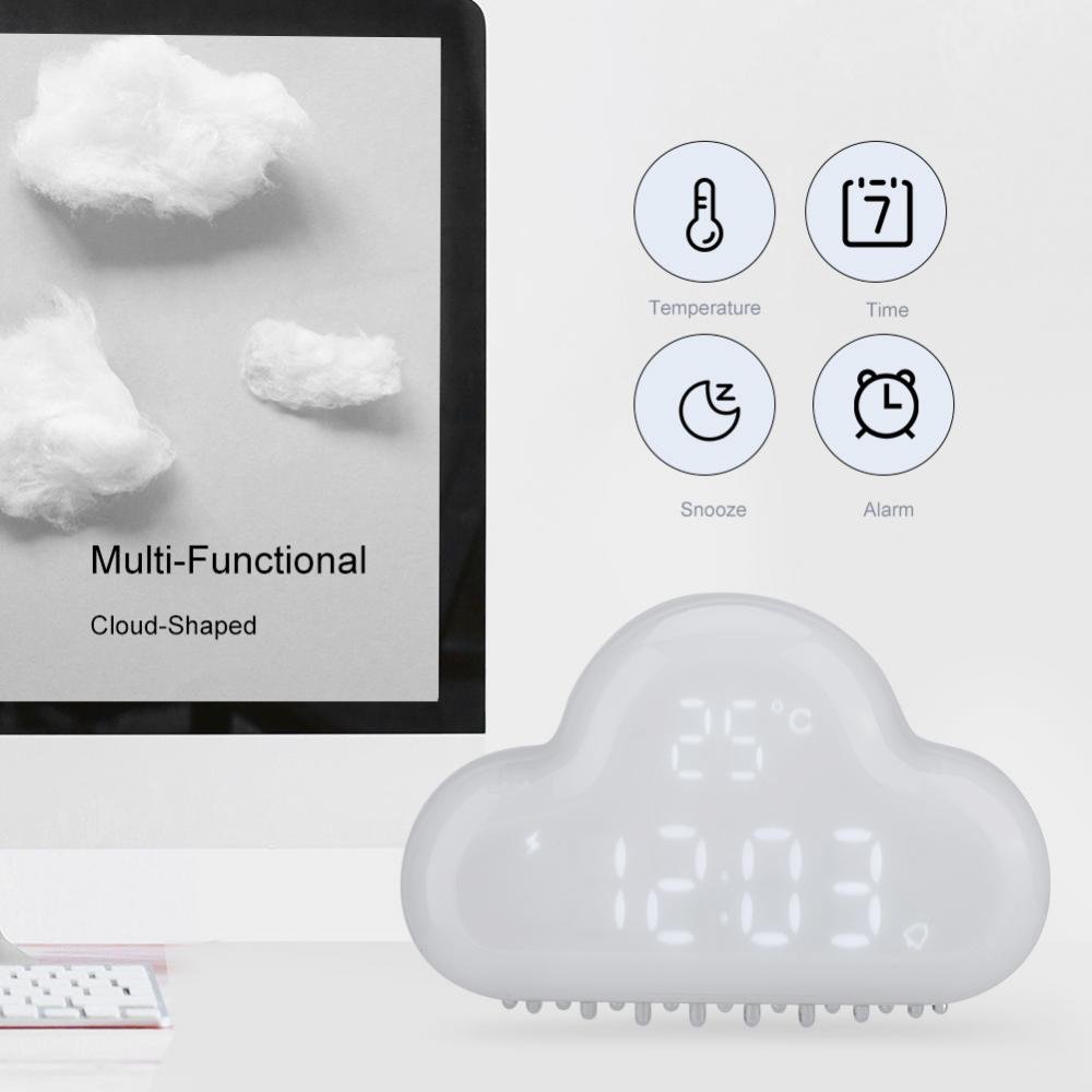 Amazon.co.jp: [デジタル時計] 雲の形目覚まし時計 アラームデジタル